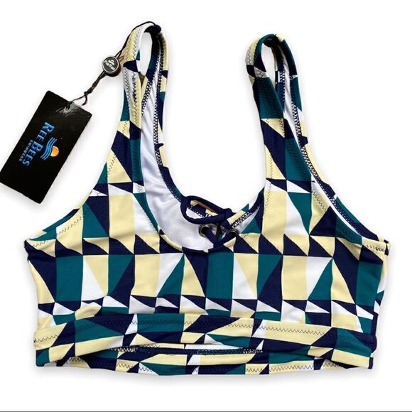REE Bees Geometric Print High Waist Bikini - Picture 3 of 15
